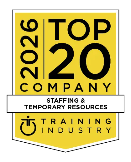 An award badge crediting Ingenuiti with 2026 Top 20 Company is Staffing and Temporary Resources