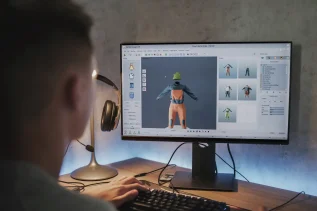 L&D motion graphics designer creating a 2D animated video for corporate training.